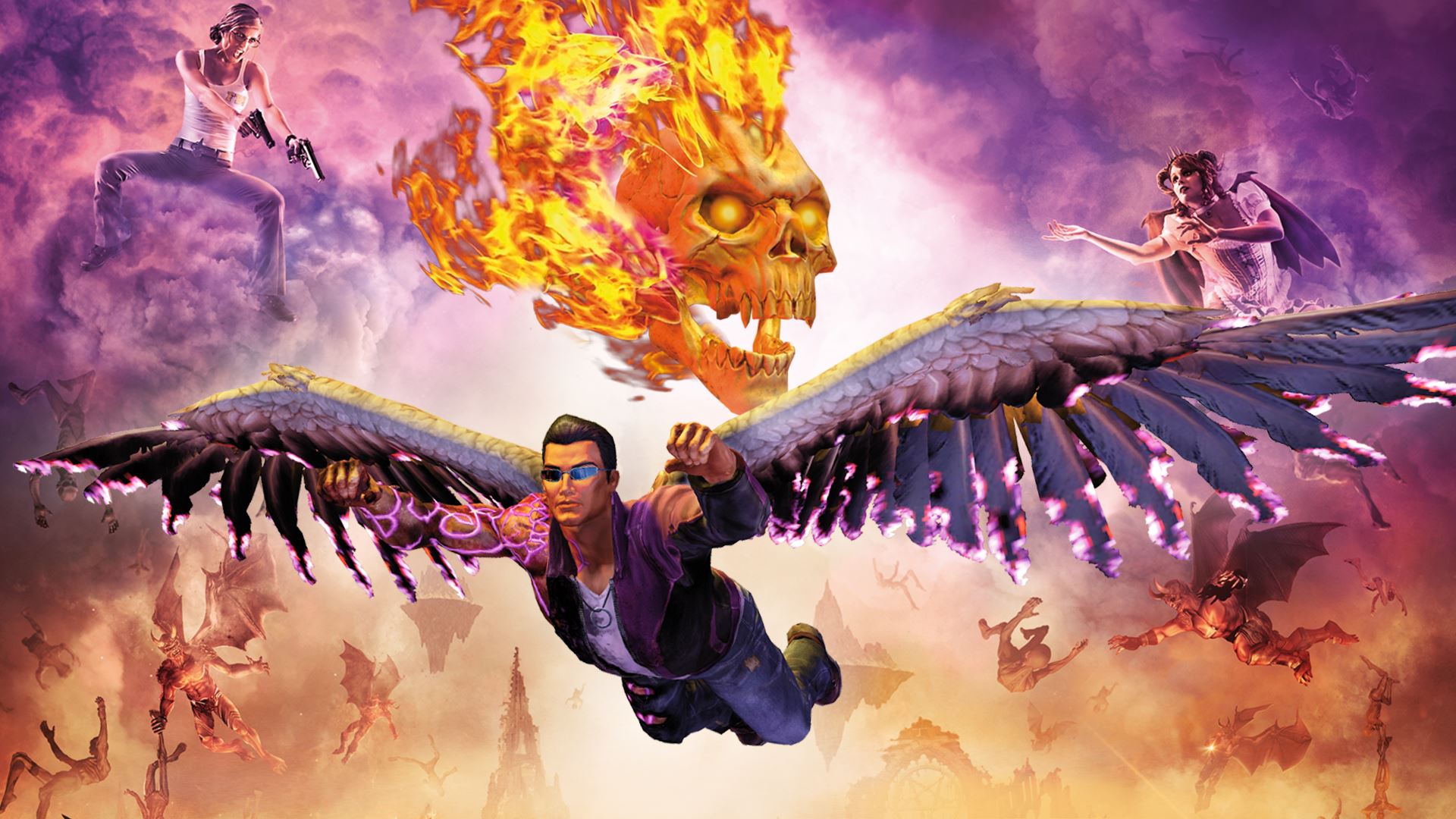 Gat Out Of Hell Hd Wallpaper - Saints Row Gat Out Of Hell Devil's Workshop Pack , HD Wallpaper & Backgrounds