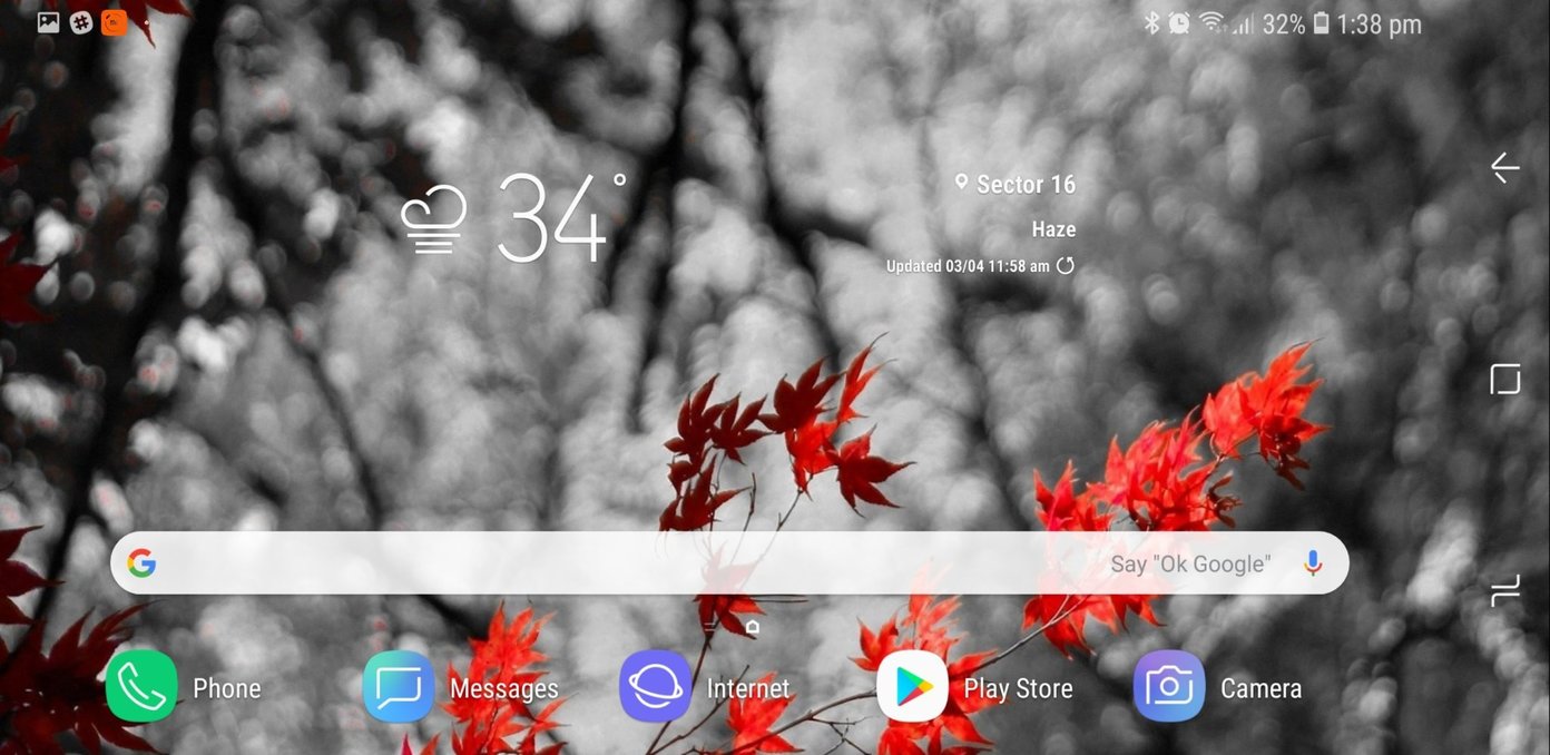 Customize The Home Screen And Lock Screen On The Samsung - Maple Leaf , HD Wallpaper & Backgrounds