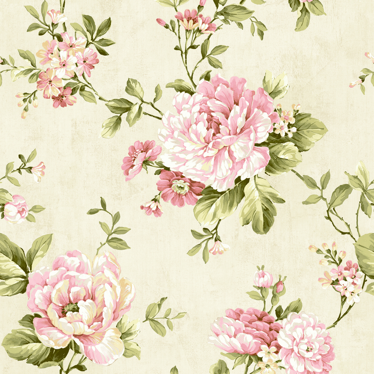 Pink Peony Trail Wallpaper - Flowers Wallpaper Vintage , HD Wallpaper & Backgrounds