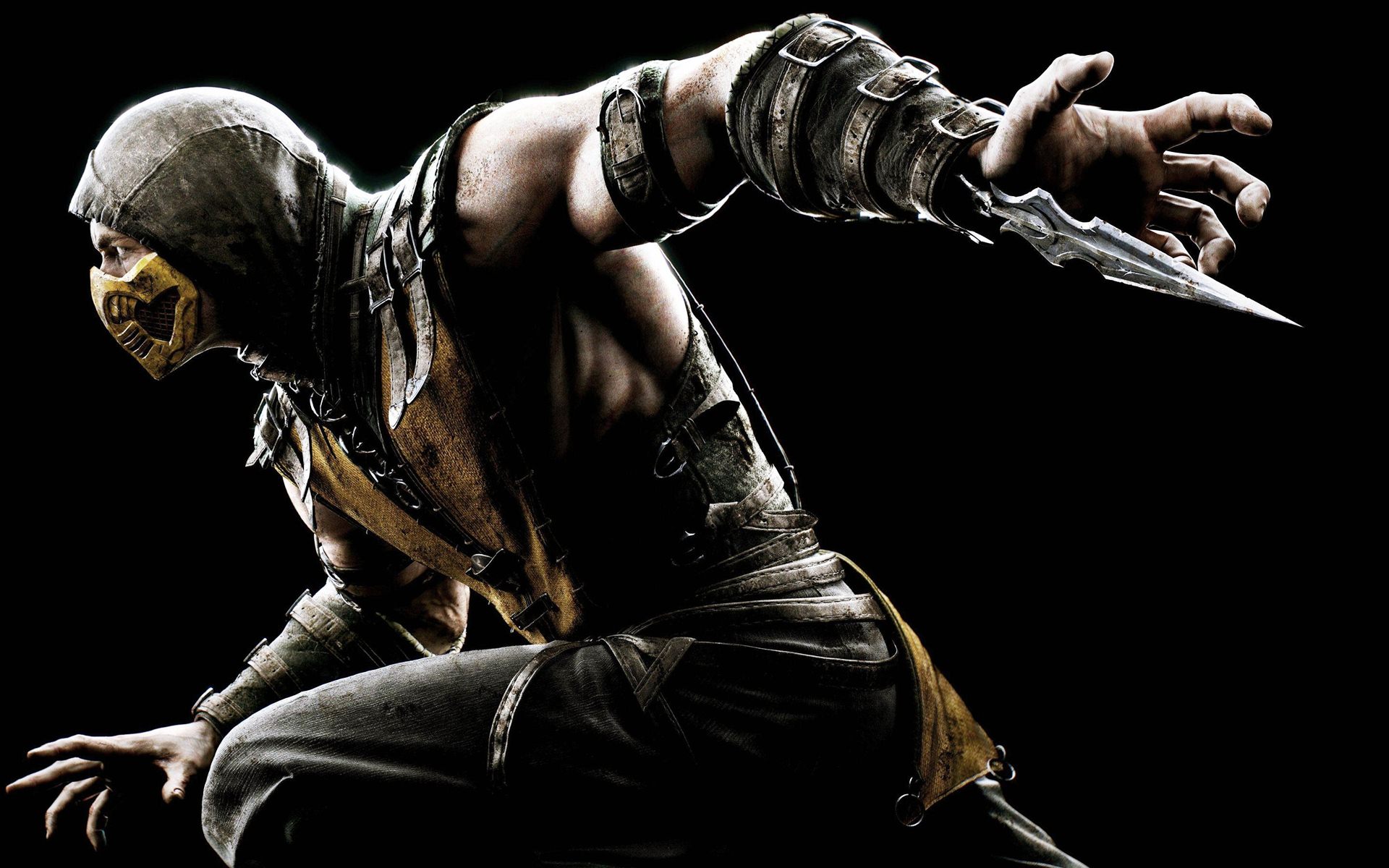 Mortal Kombat X Scorpio Wallpaper - Scorpion Mortal Kombat Concept Art , HD Wallpaper & Backgrounds