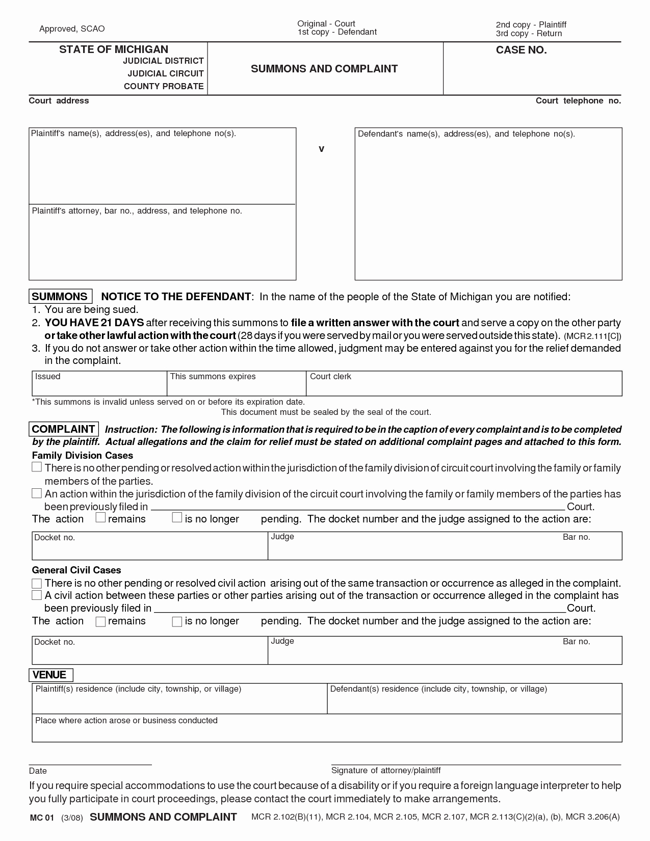 Download Divorce Papers Michigan On Itl cat