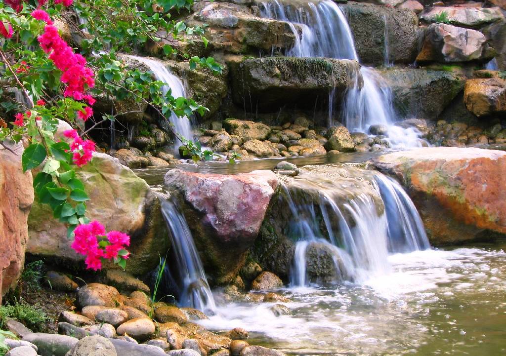 Good Morning Image Waterfall , HD Wallpaper & Backgrounds