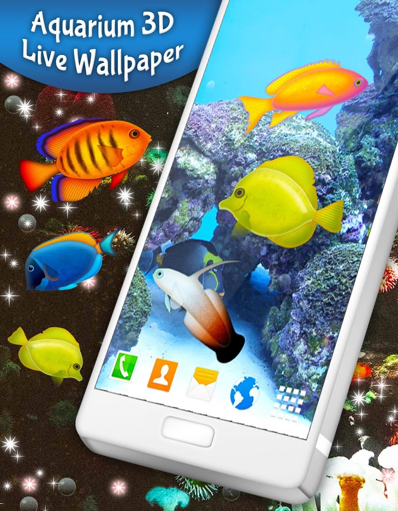 Touch Fish Live Wallpaper - Coral Reef Fish , HD Wallpaper & Backgrounds