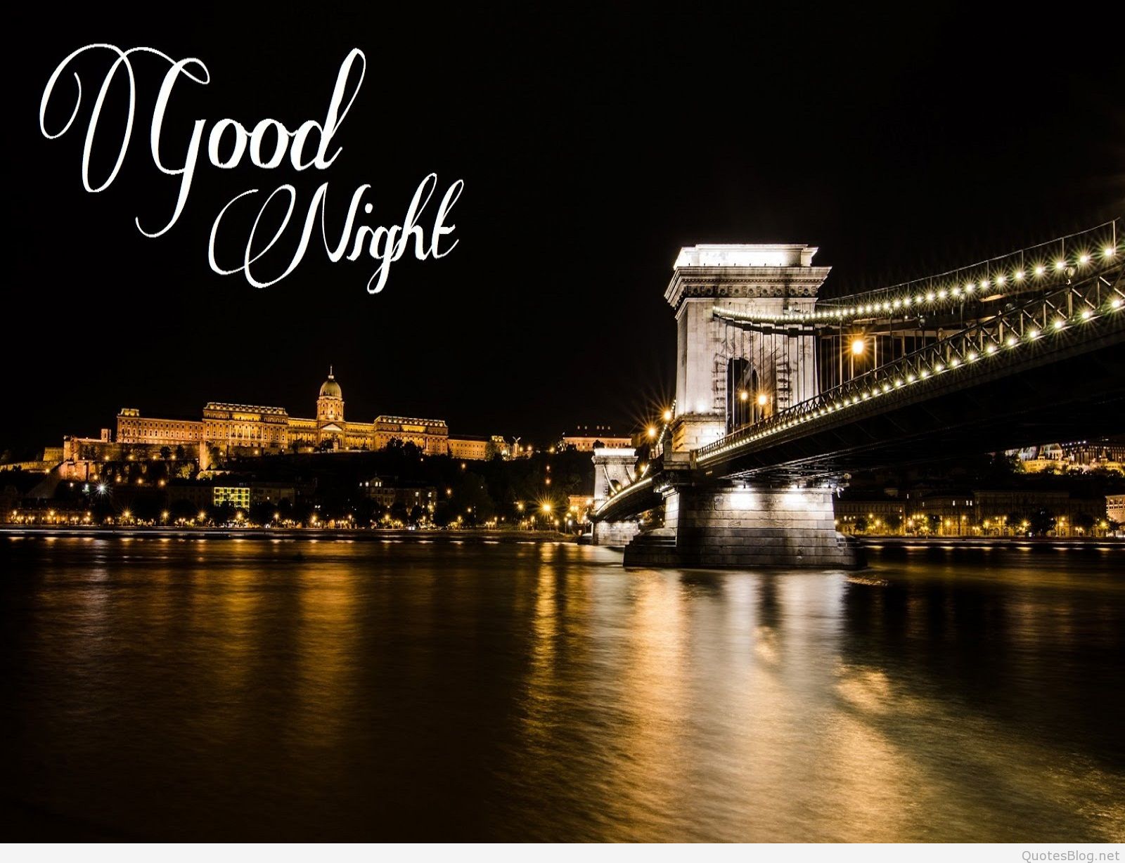 Good Night Hd Wallpaper Free Download - Széchenyi Chain Bridge , HD Wallpaper & Backgrounds