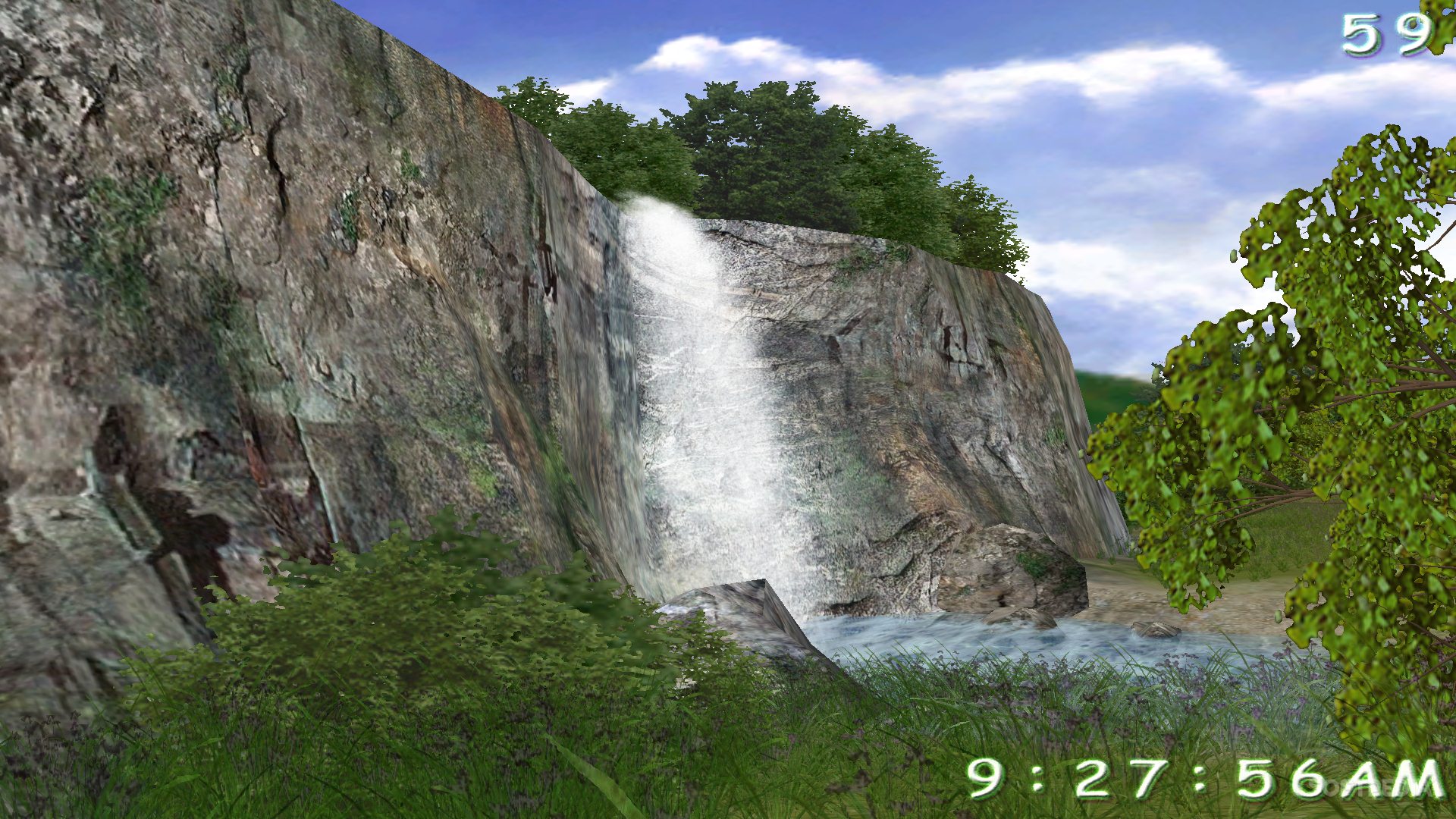 Download Wallpaper - Living Waterfall , HD Wallpaper & Backgrounds