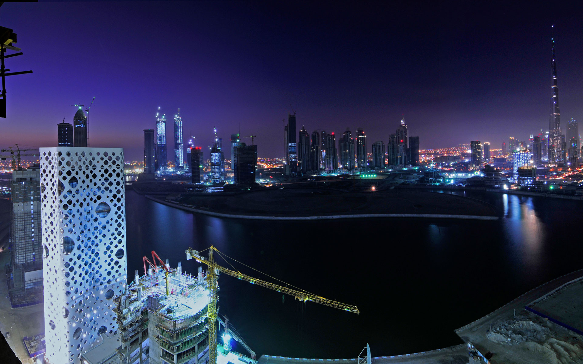 Dubai At Night , HD Wallpaper & Backgrounds