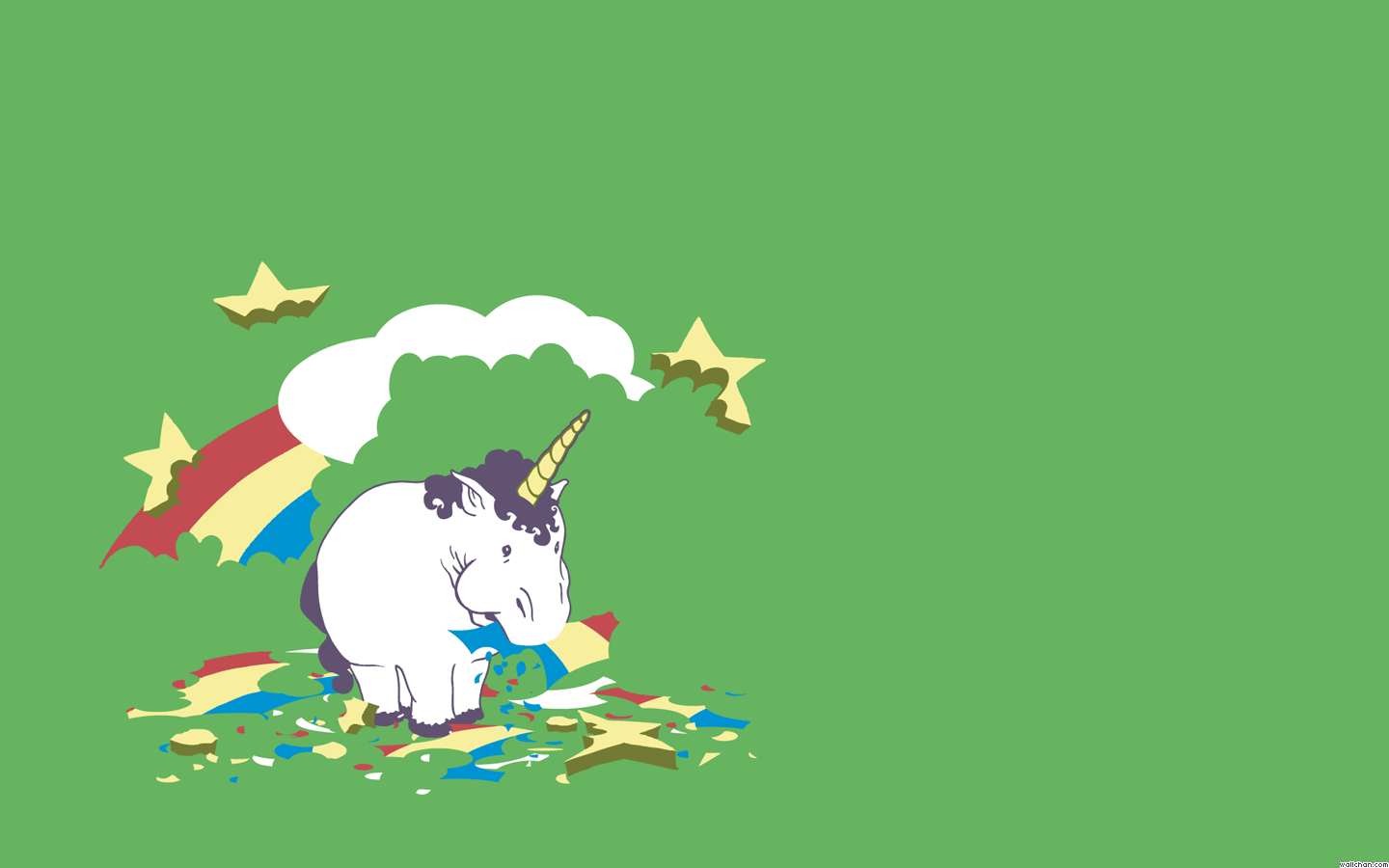 Unicorn Wallpaper - Unicorn Eating Rainbow , HD Wallpaper & Backgrounds