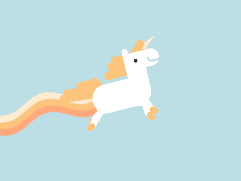 Happy Unicorn Wallpaper Engine - Unicorn Flat Gif , HD Wallpaper & Backgrounds