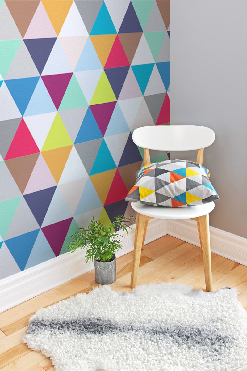 If You Love Geometric Prints, You'll Love This Colourful - Colourful Wallpaper For Walls , HD Wallpaper & Backgrounds