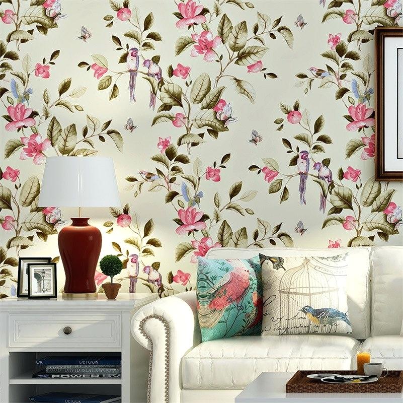 Floral Wallpaper For Walls Wallpaper Murals Warm Flower - Home Screen In Flowers , HD Wallpaper & Backgrounds