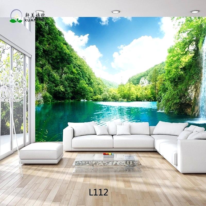3d Wallpaper For Walls Beautiful Landscape Wallpaper - Wall Paper In Living Room 3d , HD Wallpaper & Backgrounds