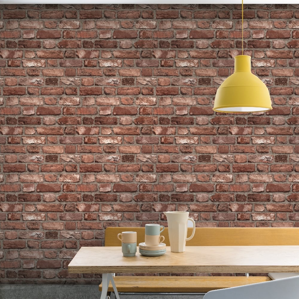 Grandeco Vintage House Brick Pattern Wallpaper Faux - Grandeco A28901 , HD Wallpaper & Backgrounds