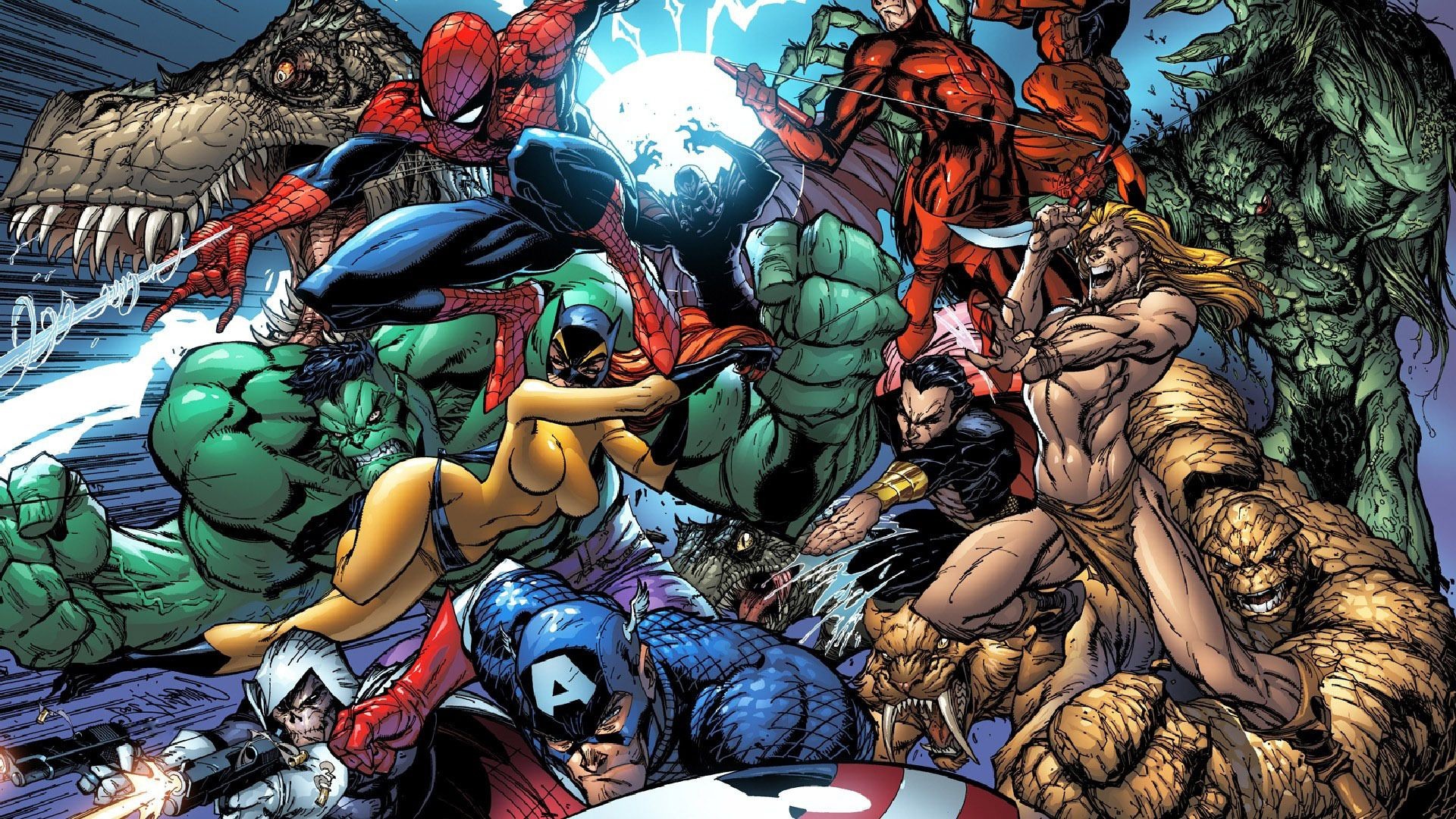 Superheroes - Marvel Wallpaper 4k , HD Wallpaper & Backgrounds