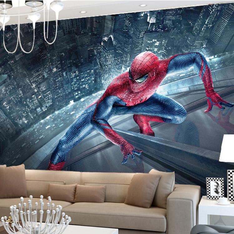 Marvel Spiderman Kids Boys Children Photo Wallpaper - Spiderman Wallpaper For Room Wall , HD Wallpaper & Backgrounds