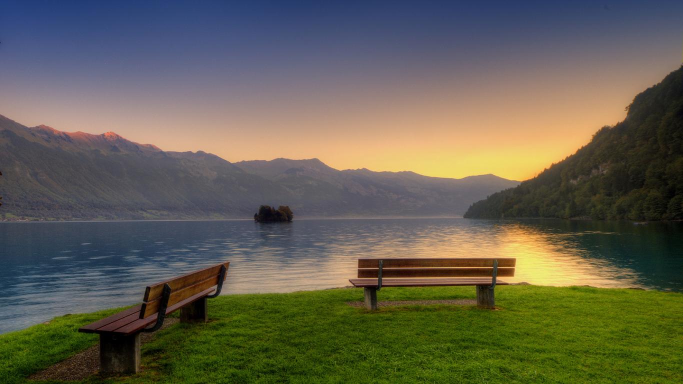 Free Bench Wallpaper - Nature Silence Background , HD Wallpaper & Backgrounds