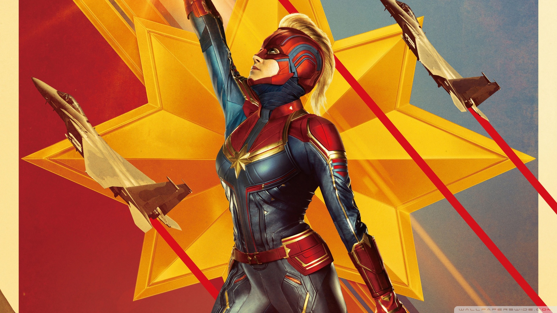 Hd 16 - - Captain Marvel Wallpaper 4k , HD Wallpaper & Backgrounds