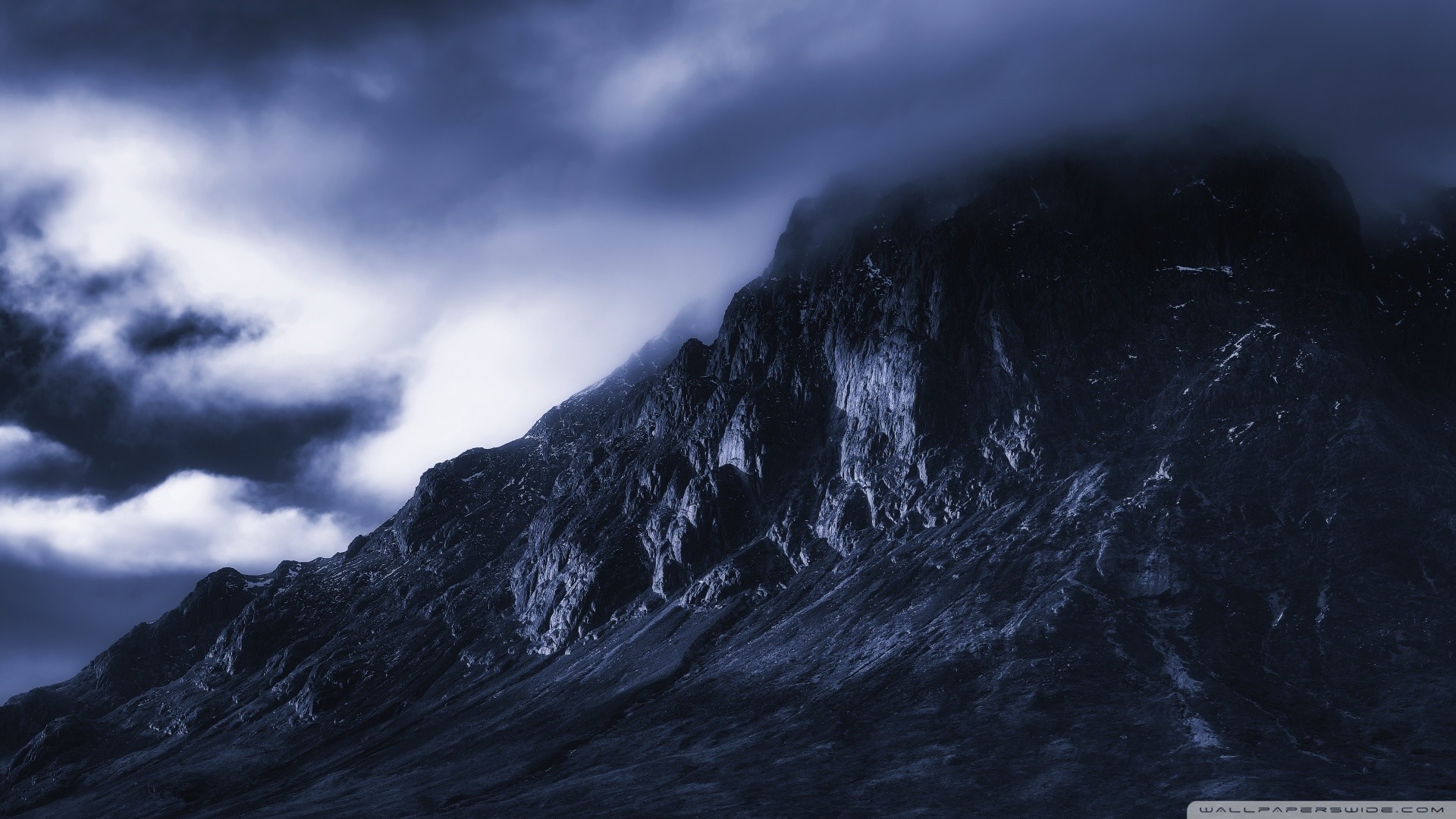 1080p Hd Wallpapers Landscape - Dark Mountain Wallpaper Hd , HD Wallpaper & Backgrounds