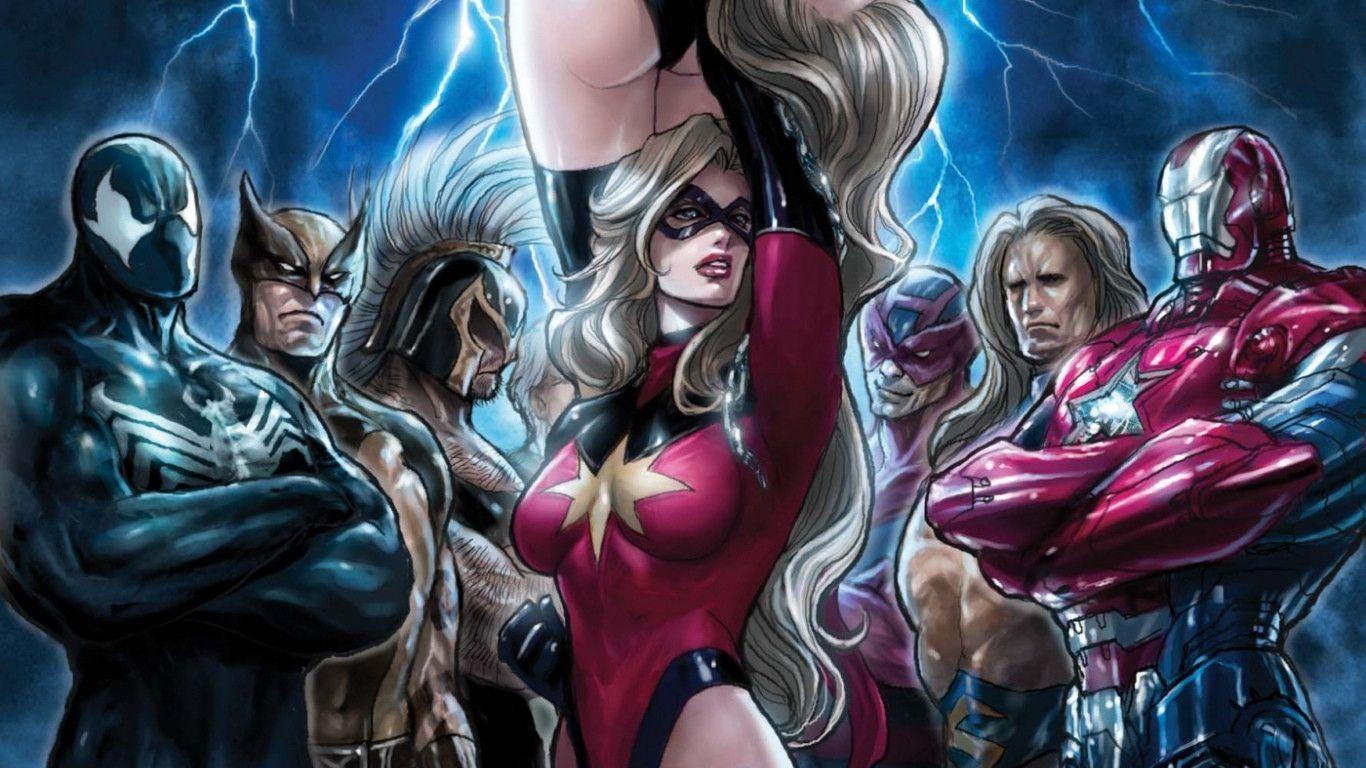 Ms Marvel Wallpaper - Capitana Marvel Comic Hot , HD Wallpaper & Backgrounds