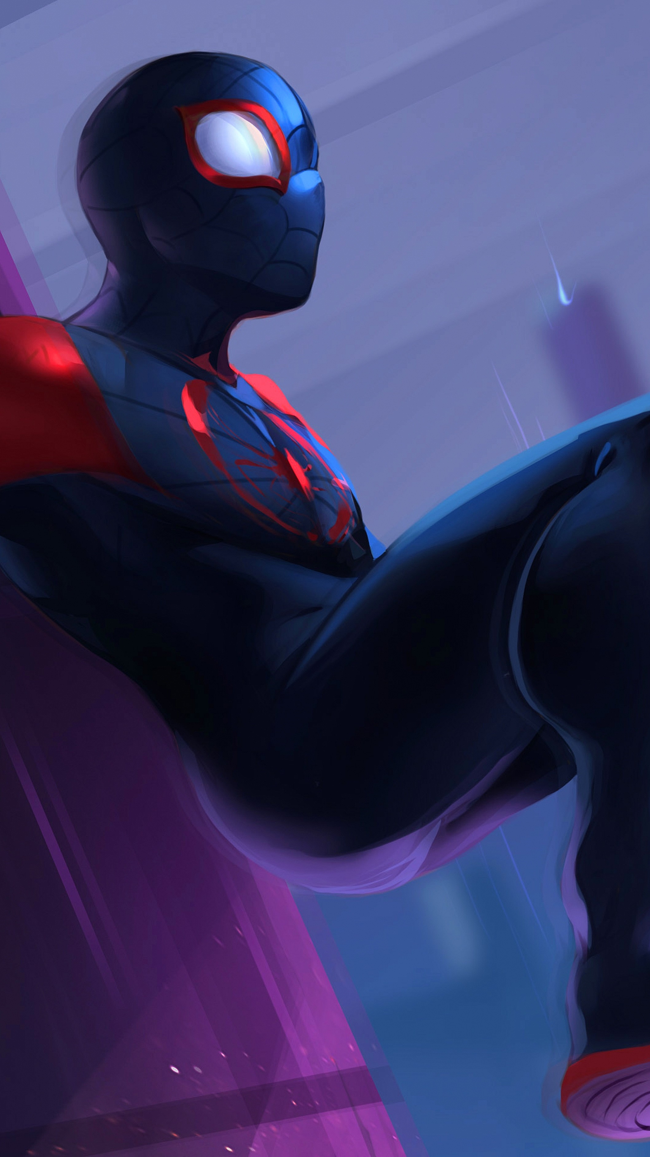 4k Mobile Wallpaper - Spiderman Into The Spider Verse , HD Wallpaper & Backgrounds
