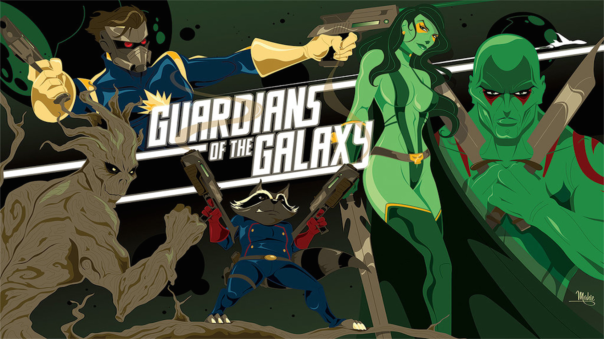 42 Hd Marvel Wallpapers - Minimal Guardians Of The Galaxy , HD Wallpaper & Backgrounds