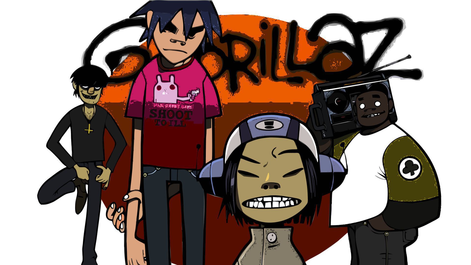 Gorillaz Wallpaper - Gorillaz Poster , HD Wallpaper & Backgrounds