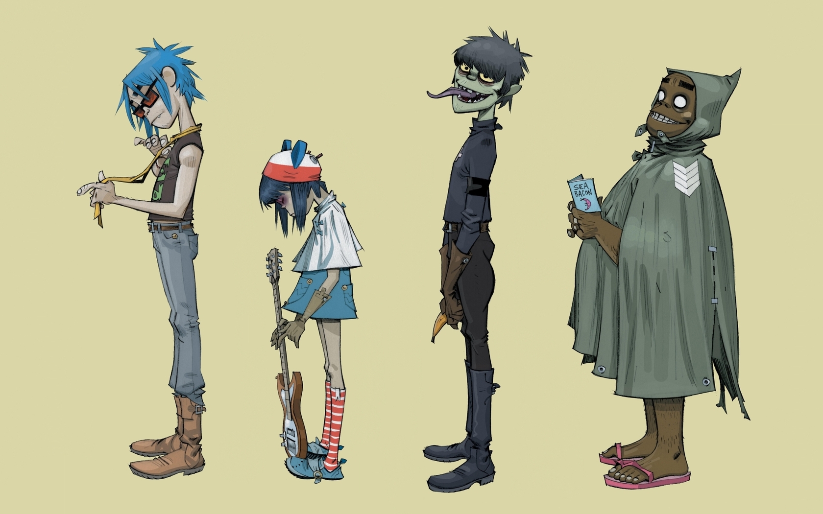 View Fullsize Gorillaz Image - 2d Noodle Murdoc Niccals Russell Hobbs , HD Wallpaper & Backgrounds