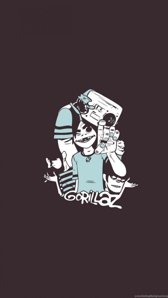 Iphone 5s, 5c, 5 Gorillaz Wallpapers Hd, Desktop Backgrounds - Gorillaz Wallpaper Android , HD Wallpaper & Backgrounds