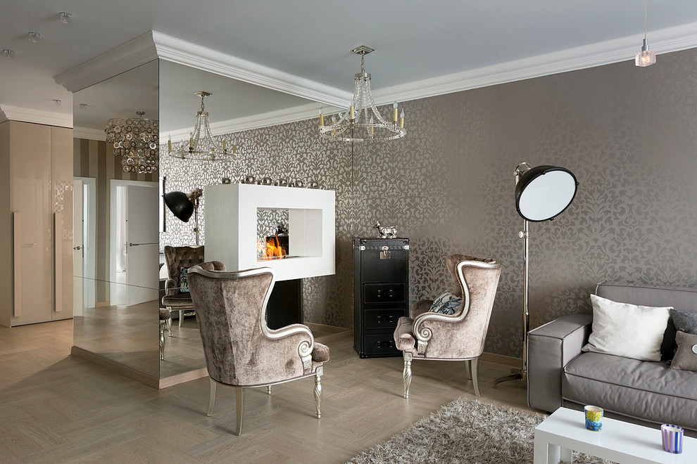Metallic Wallpaper Shimmers Beautifully - Metallic Wallpaper Living Room , HD Wallpaper & Backgrounds
