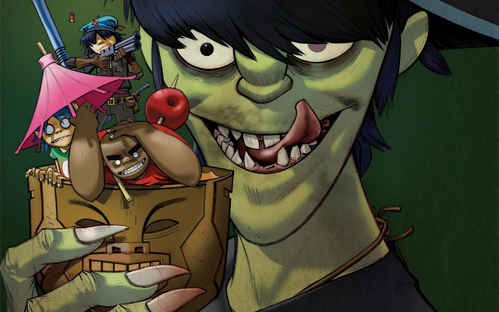 Creative Gorillaz Wallpaper - Fondos De Pantalla Gorillaz , HD Wallpaper & Backgrounds