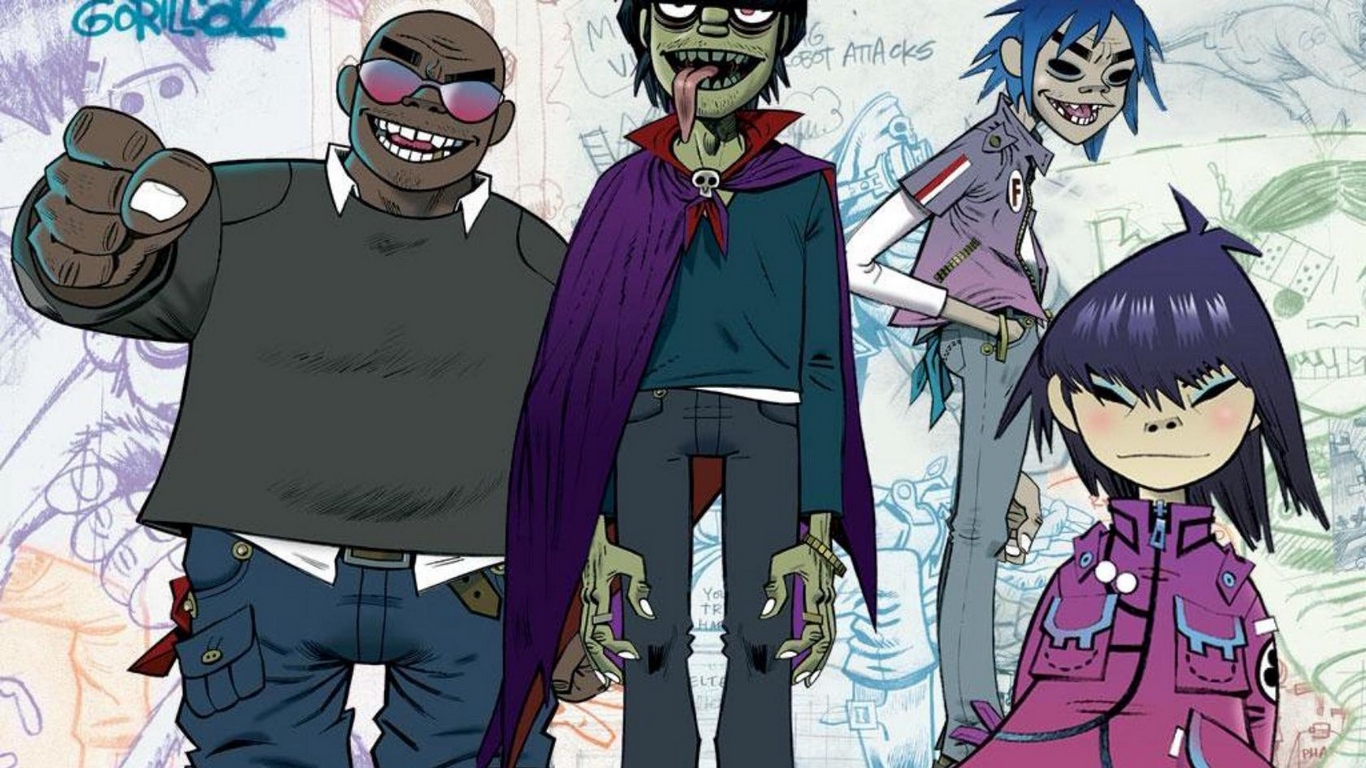 Wallpaper Gorillaz, Band, Heroes, Image, Fist - Band Gorillaz , HD Wallpaper & Backgrounds