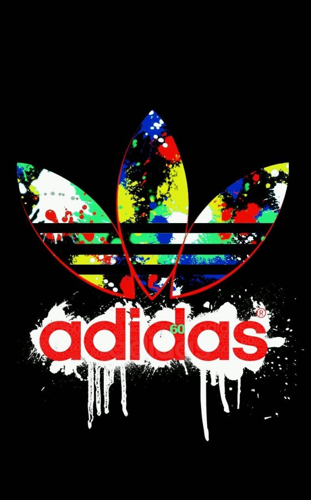 adidas logo with cool background