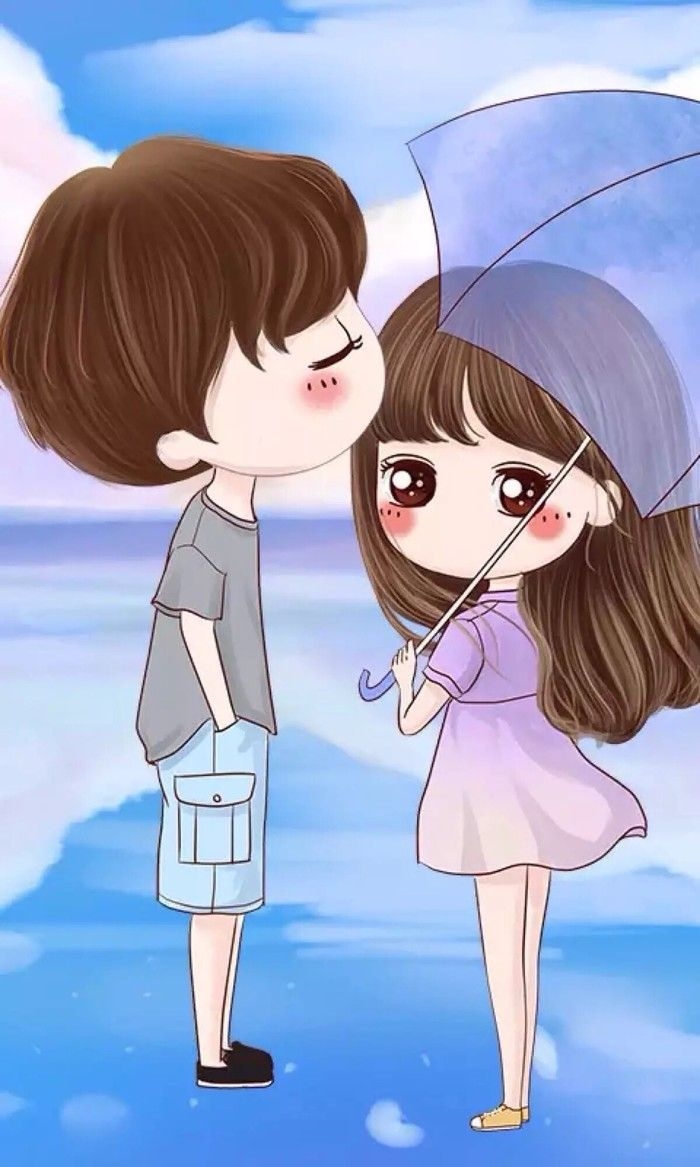 Pin By Creative Ideas On Love / Couple - Cartoon Cute Wallpaper Hd , HD Wallpaper & Backgrounds