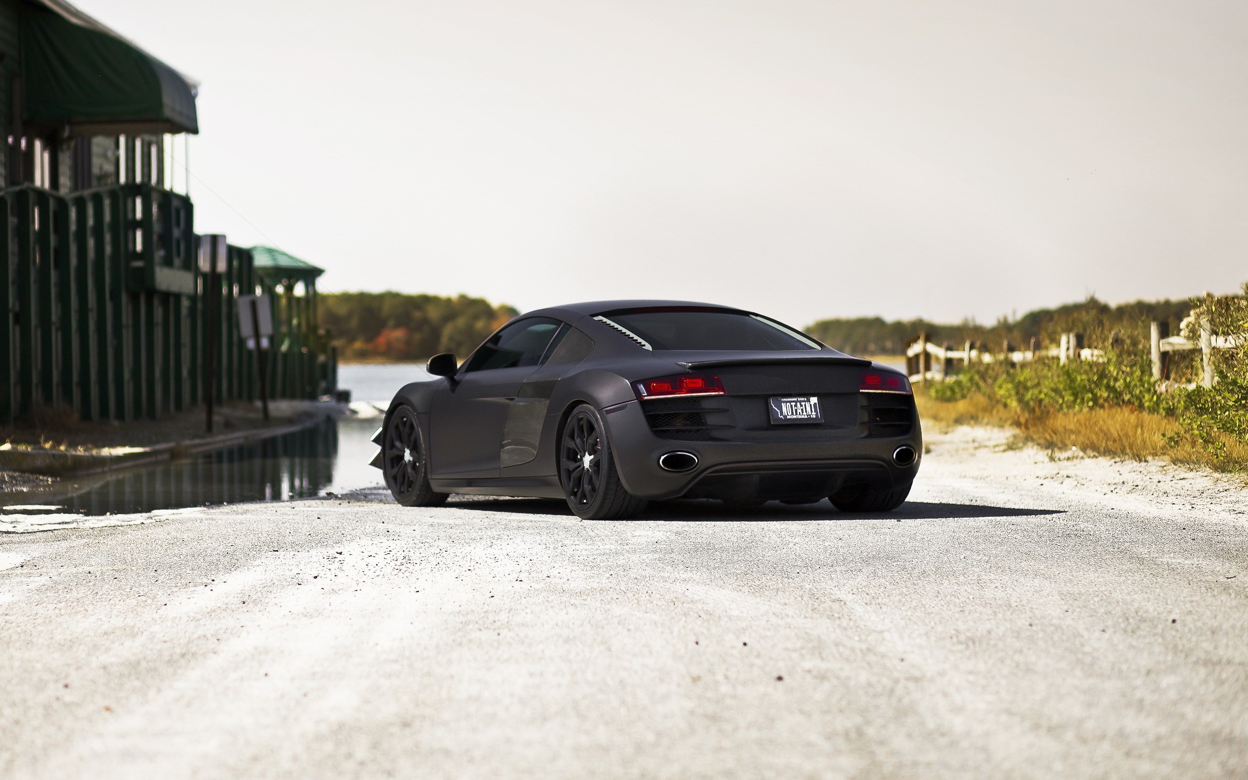 Audi R8 Black Matte Wallpaper - Audi R8 Wallpaper Hd Matt , HD Wallpaper & Backgrounds