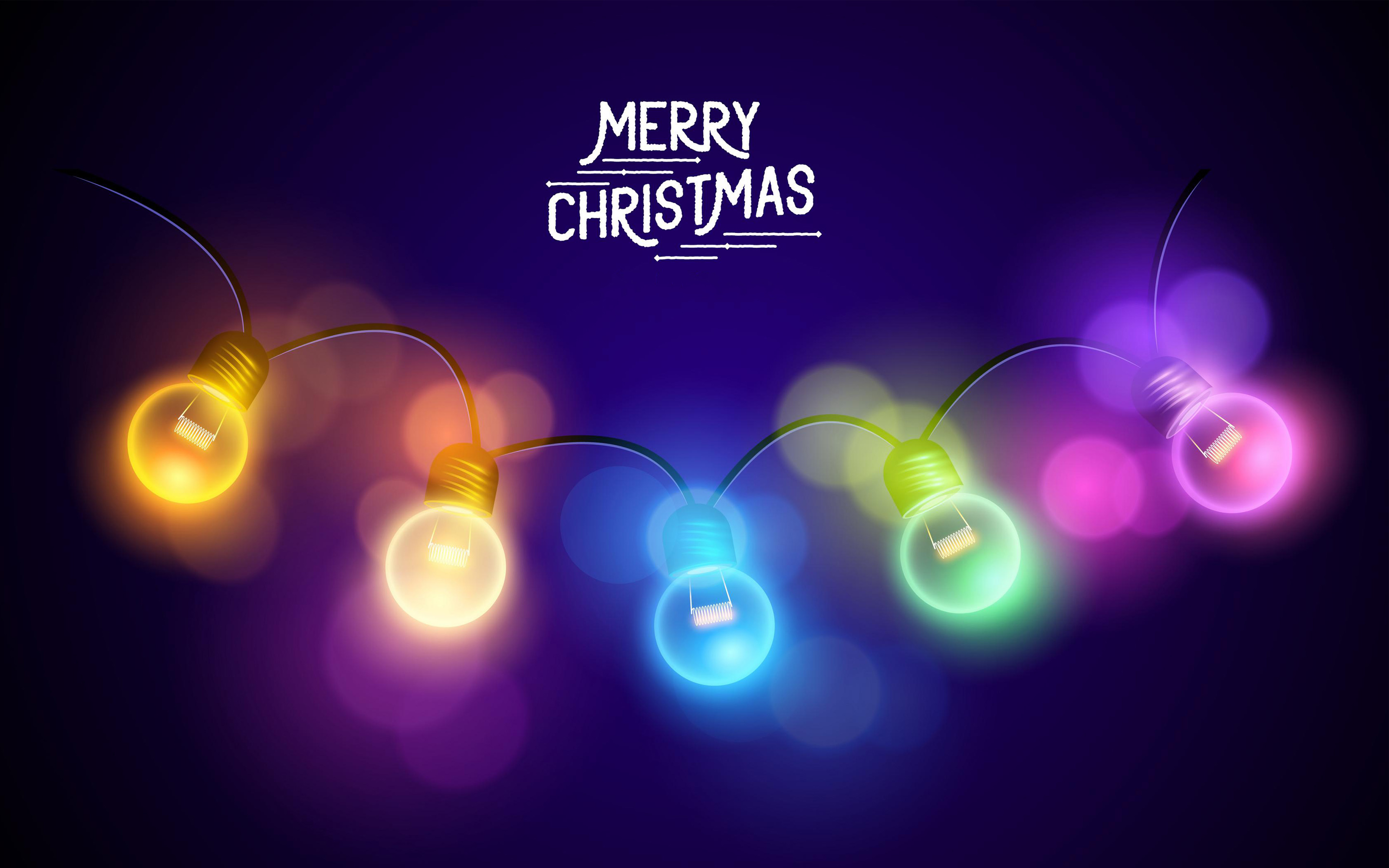 Christmas Wallpapers - Christmas Light Wallpaper Hd , HD Wallpaper & Backgrounds