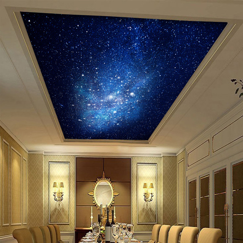 Free Shipping Ktv Bar Universe Ceiling Ceiling 3d Wallpaper