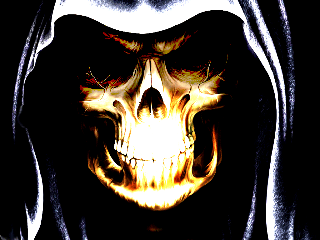 Skull Ghost Wallpaper Image - Reaper Knocking On My Door , HD Wallpaper & Backgrounds