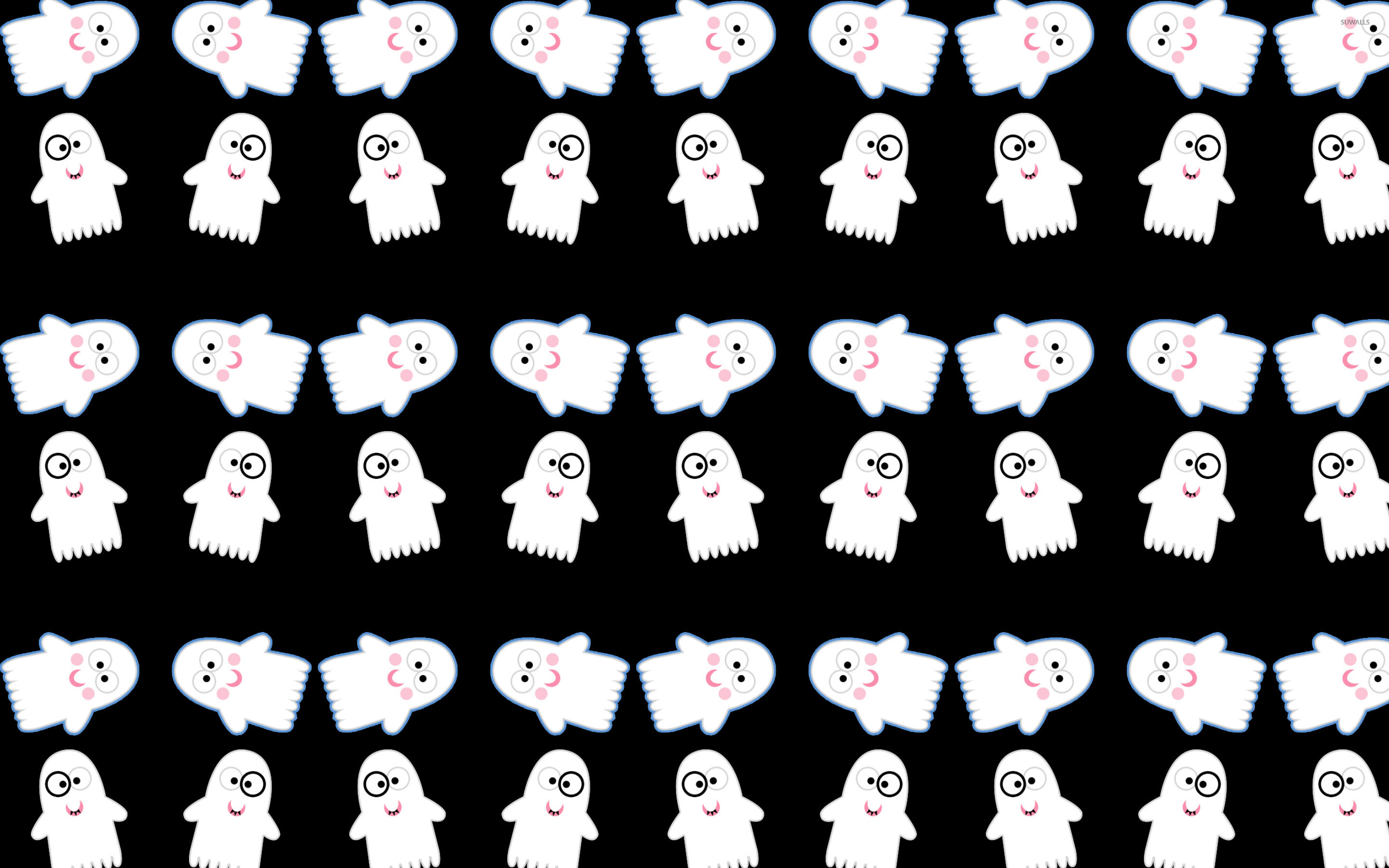 Cute Ghost Wallpaper For Desktop , HD Wallpaper & Backgrounds