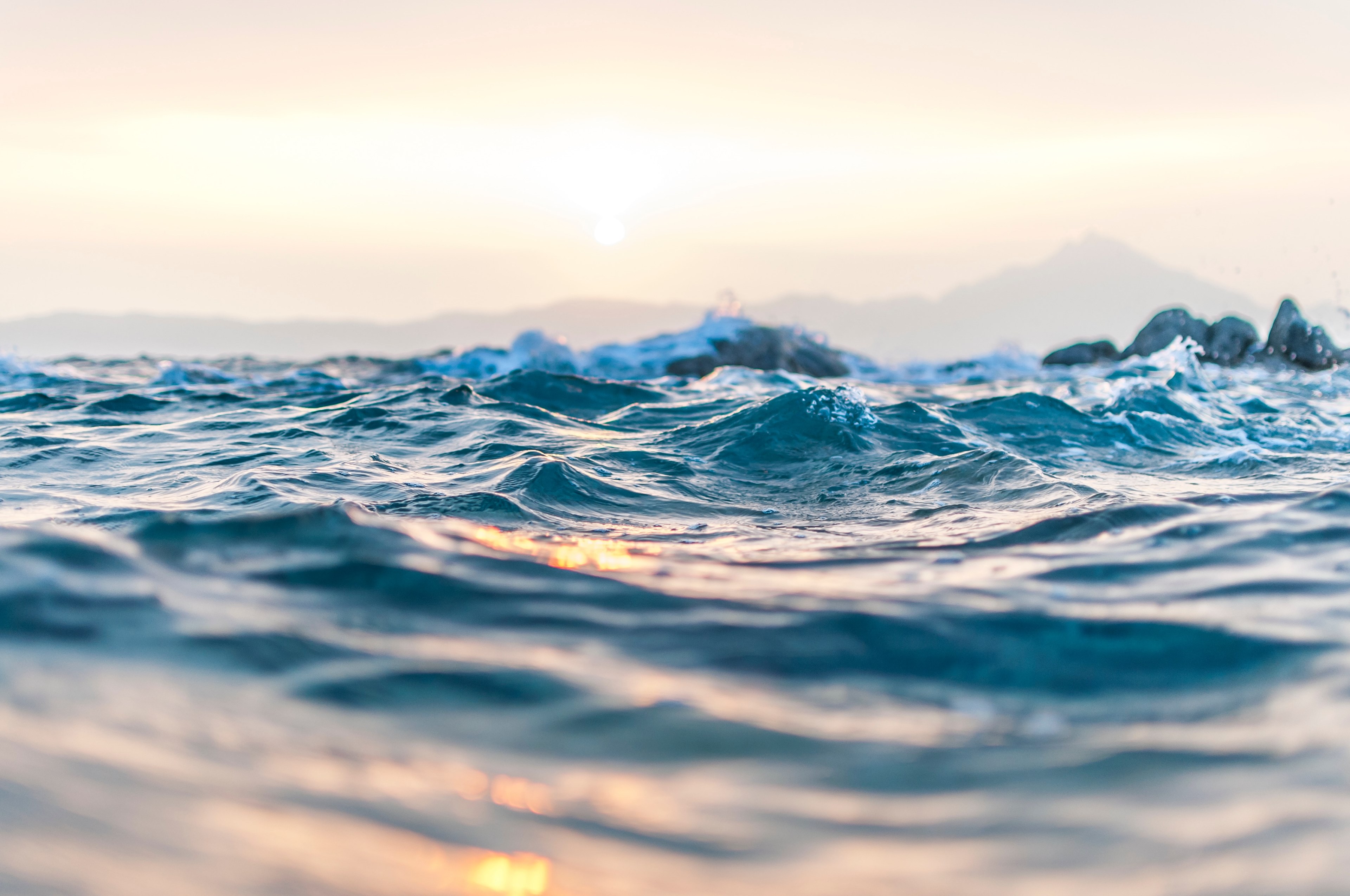 #3840x2550 Ocean Waves Rippling At Kavourotrypes Beachsunrise - Water Baptism , HD Wallpaper & Backgrounds
