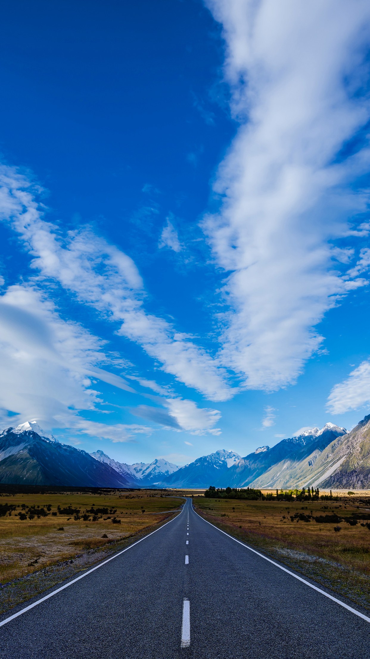 New Zealand Road Wallpaper For Iphone X 8 7 6 Free - Endless Road Wallpaper Iphone , HD Wallpaper & Backgrounds