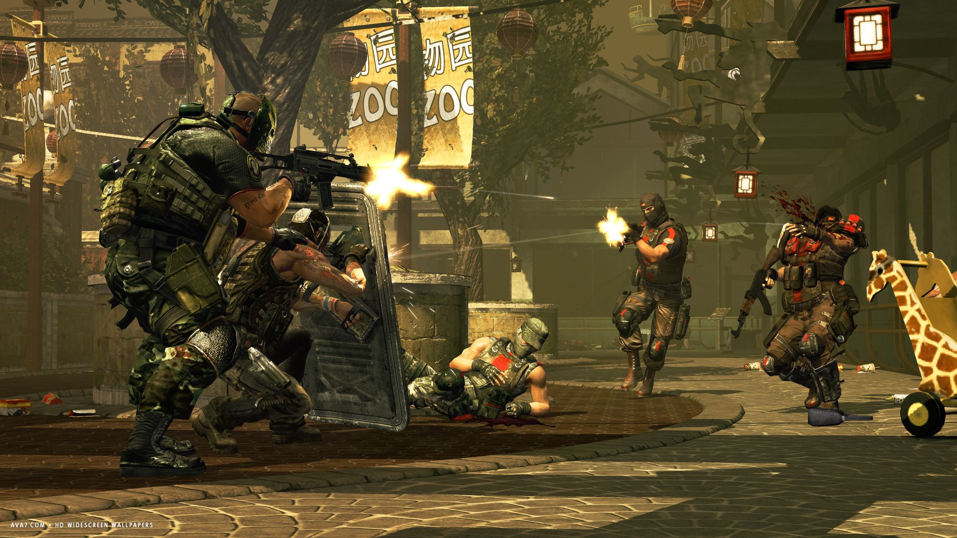Army Of Two The 40th Day Shooter 2010 Hd Widescreen - Army Of Two 40 Days , HD Wallpaper & Backgrounds