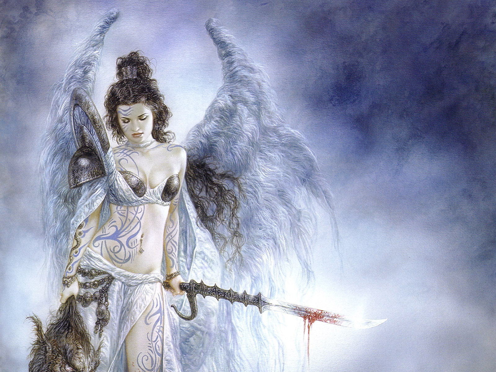 Collection Of Angels Wallpapers - Fantasy Art Luis Royo , HD Wallpaper & Backgrounds