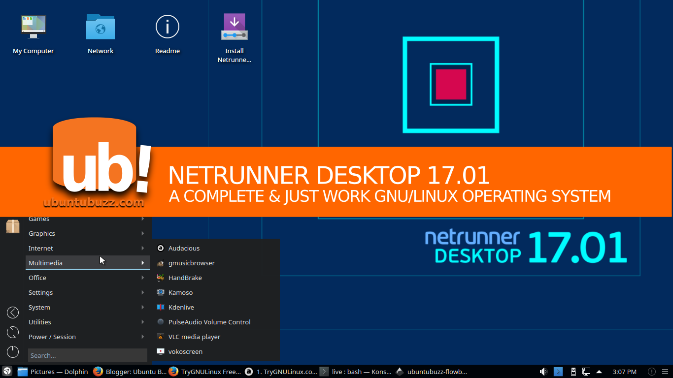 Netrunner 17.10 , HD Wallpaper & Backgrounds