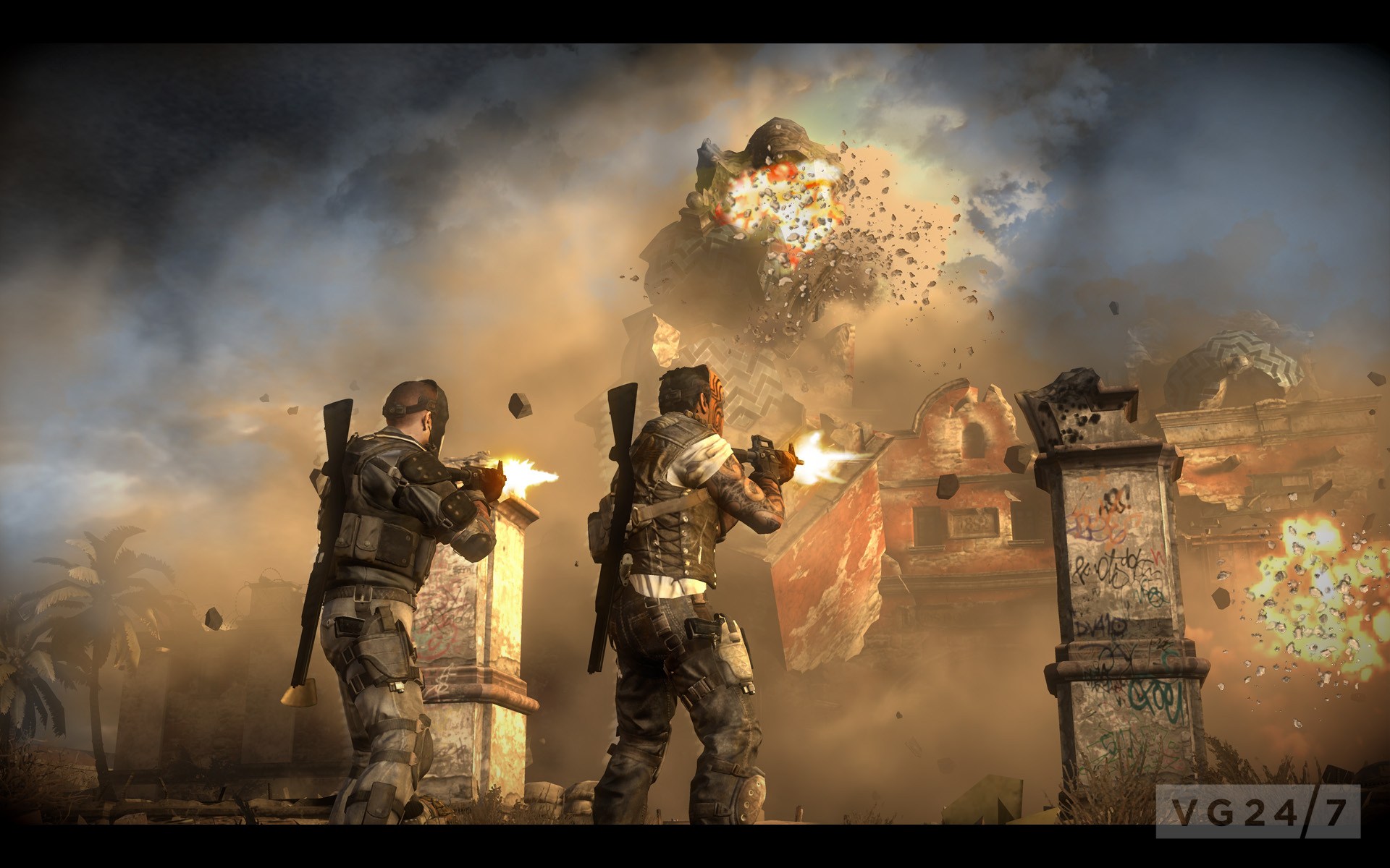 Army Of Two Devil S Cartel Screens Show More Guns - Army Of Two: The Devil's Cartel , HD Wallpaper & Backgrounds