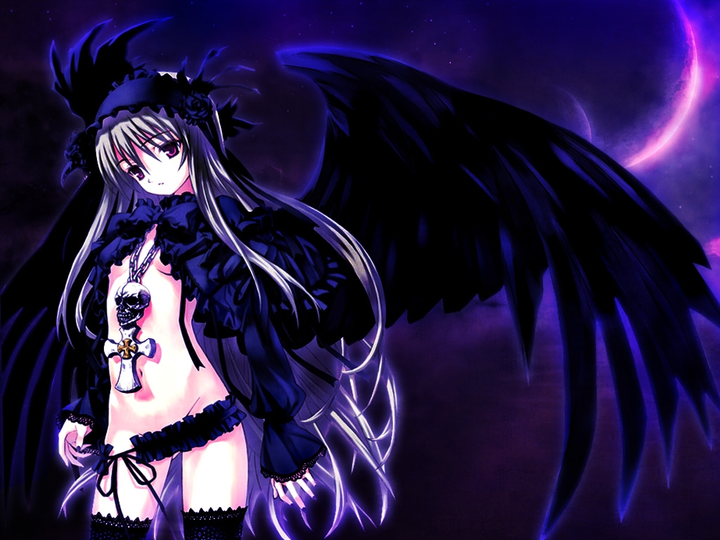 Wallpaper Of Anime Angels 45 Page 2 Of - Anime Dark Angel Boy , HD Wallpaper & Backgrounds