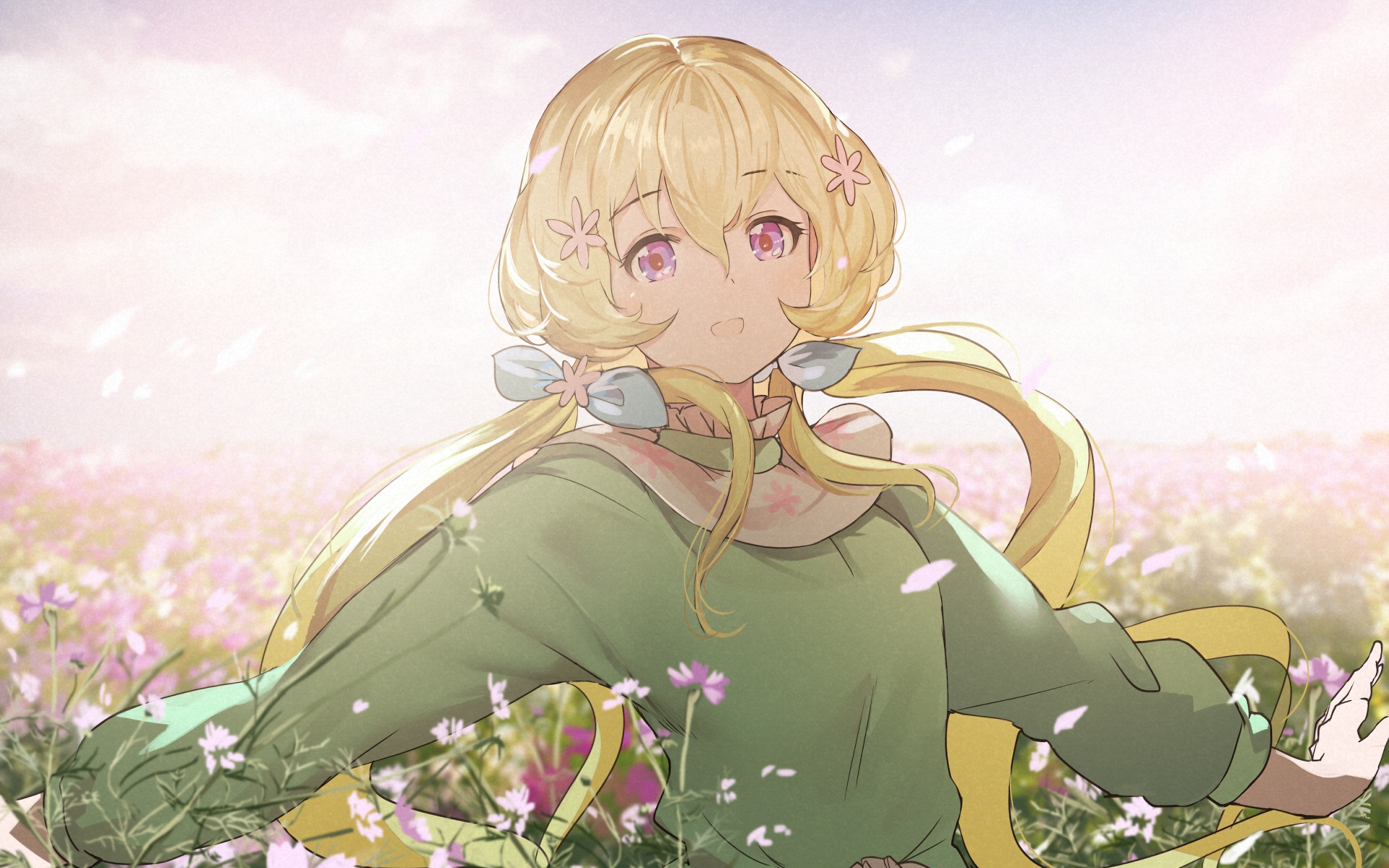 Blonde Anime Girl Aria Futaba Aikatsu Stars Wallpaper Anime