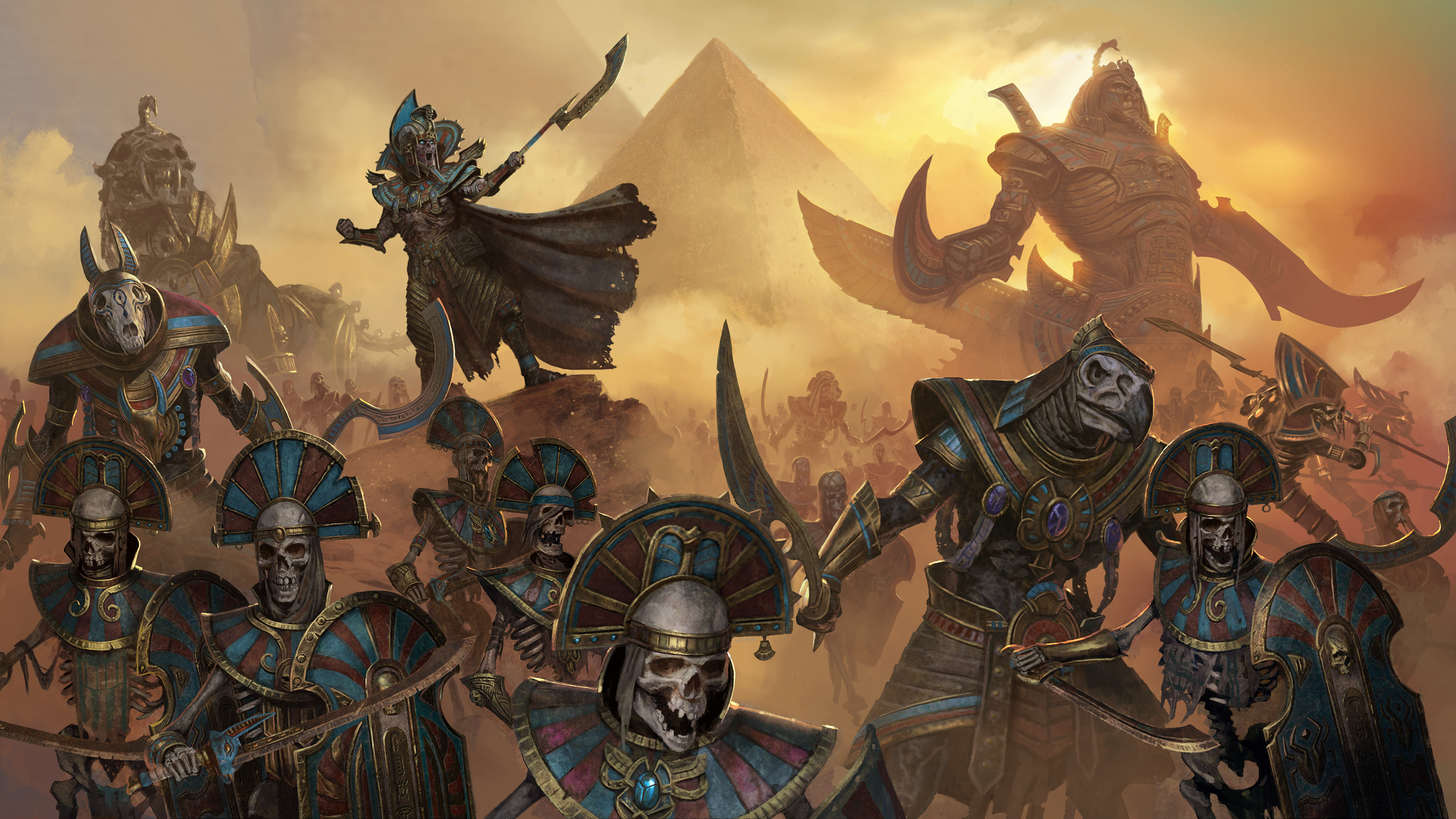 Wallpaper From Total War - Total War Warhammer 2 Tomb Kings , HD Wallpaper & Backgrounds