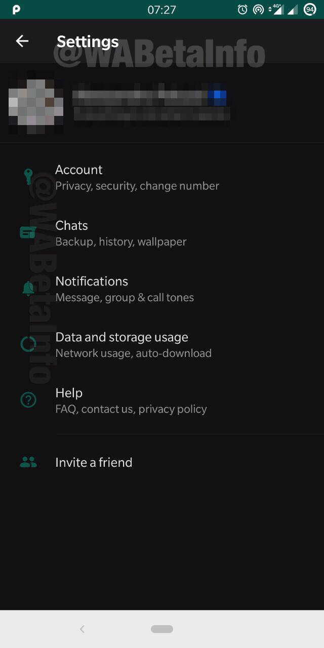 Latest Whatsapp Beta Gives Us A First Look At Its Dark - Anniehp9820 Gmail , HD Wallpaper & Backgrounds