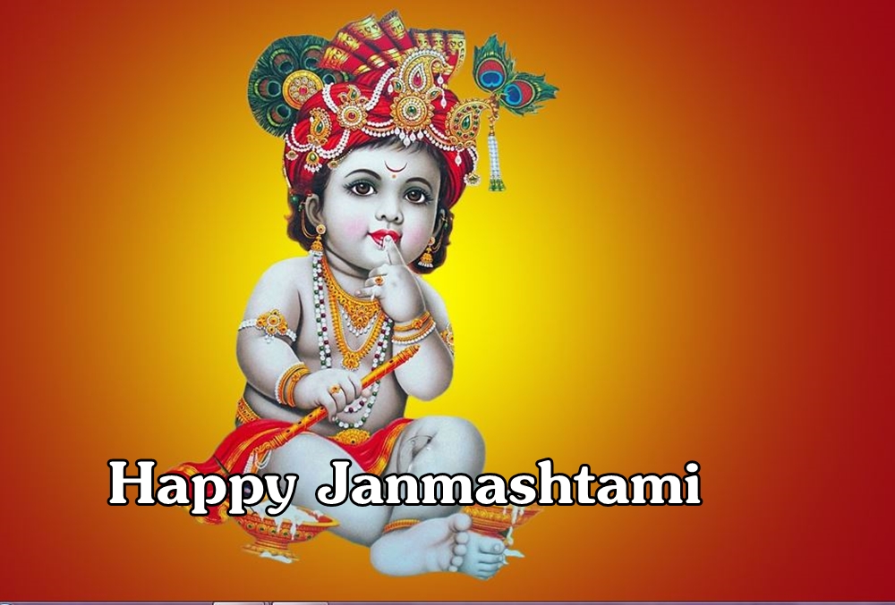 Happy Janmashtami - Happy Janmashtami Image Hd , HD Wallpaper & Backgrounds