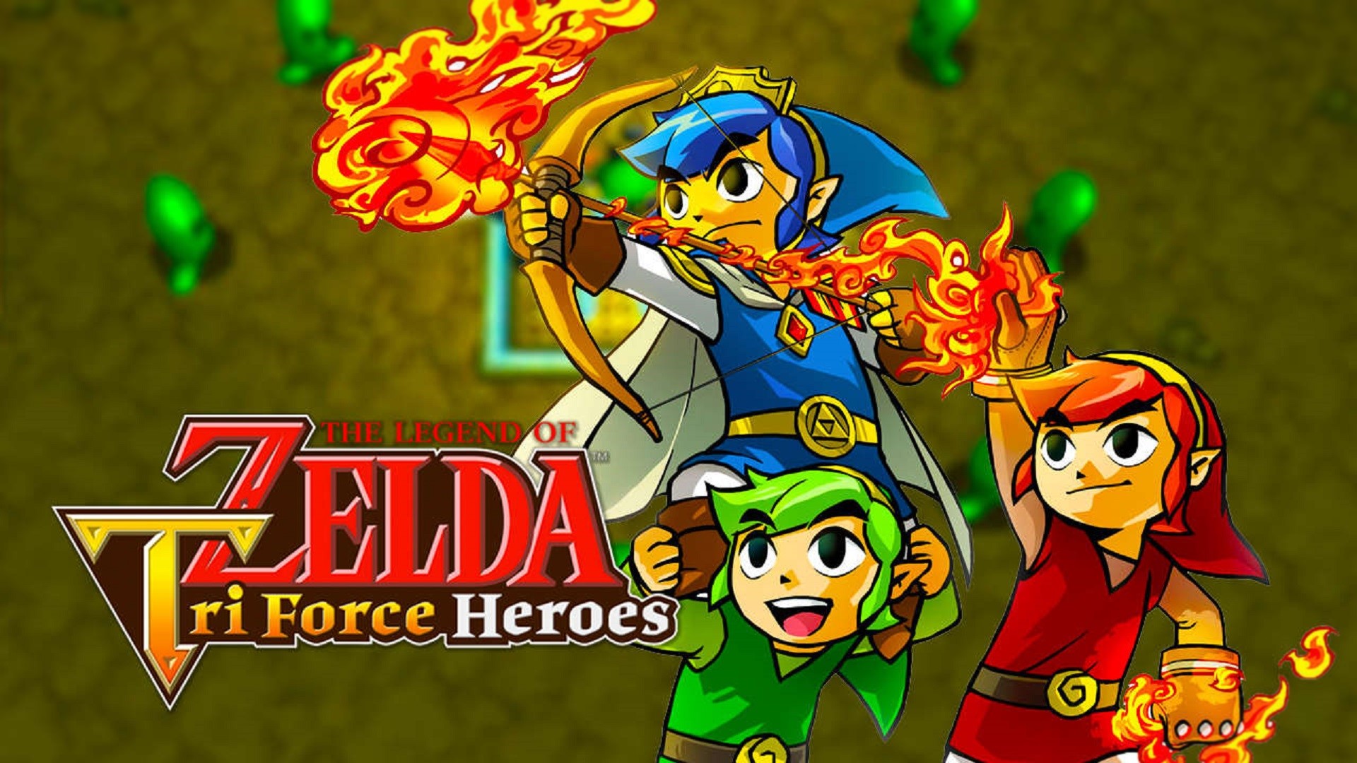 Tri Force Heroes Wallpaper - Legend Of Zelda: Tri Force Heroes , HD Wallpaper & Backgrounds