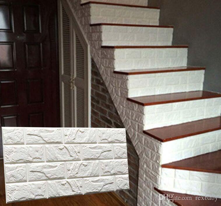 Pe Foam 3d Diy Stone Brick Wall Stickers Home Decor - Pe Foam Wall Stickers , HD Wallpaper & Backgrounds